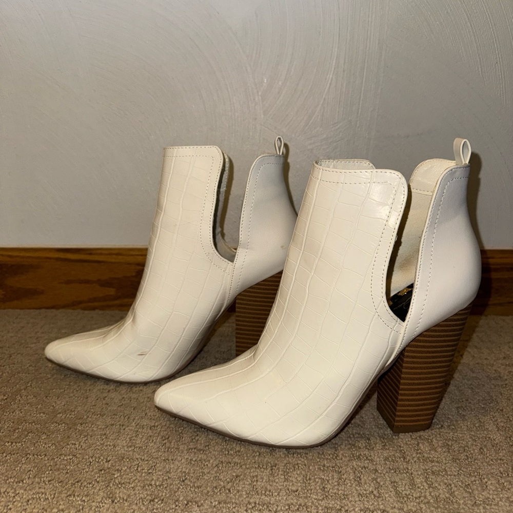 White Ankle Booties